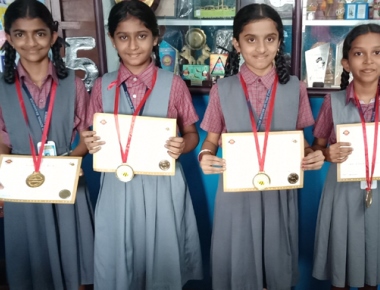 Nirmala English Medium school wins state level 'Win National Spell Bee competition'